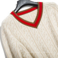 Latest Design Pattern Jacquard Knitwear Custom Knitted Toddler Cashmere Sweater Women